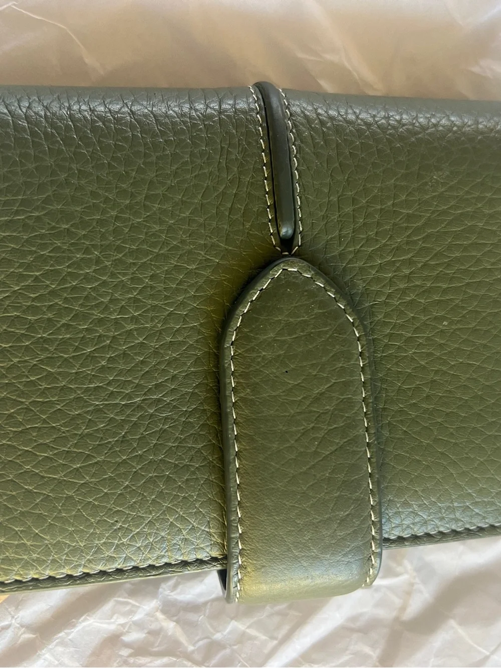 NEW: RADLEY LONDON Hillgate Medium wallet, green/olive Pebbled leather